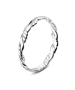 Rope Weave Silver Ring NSR-841